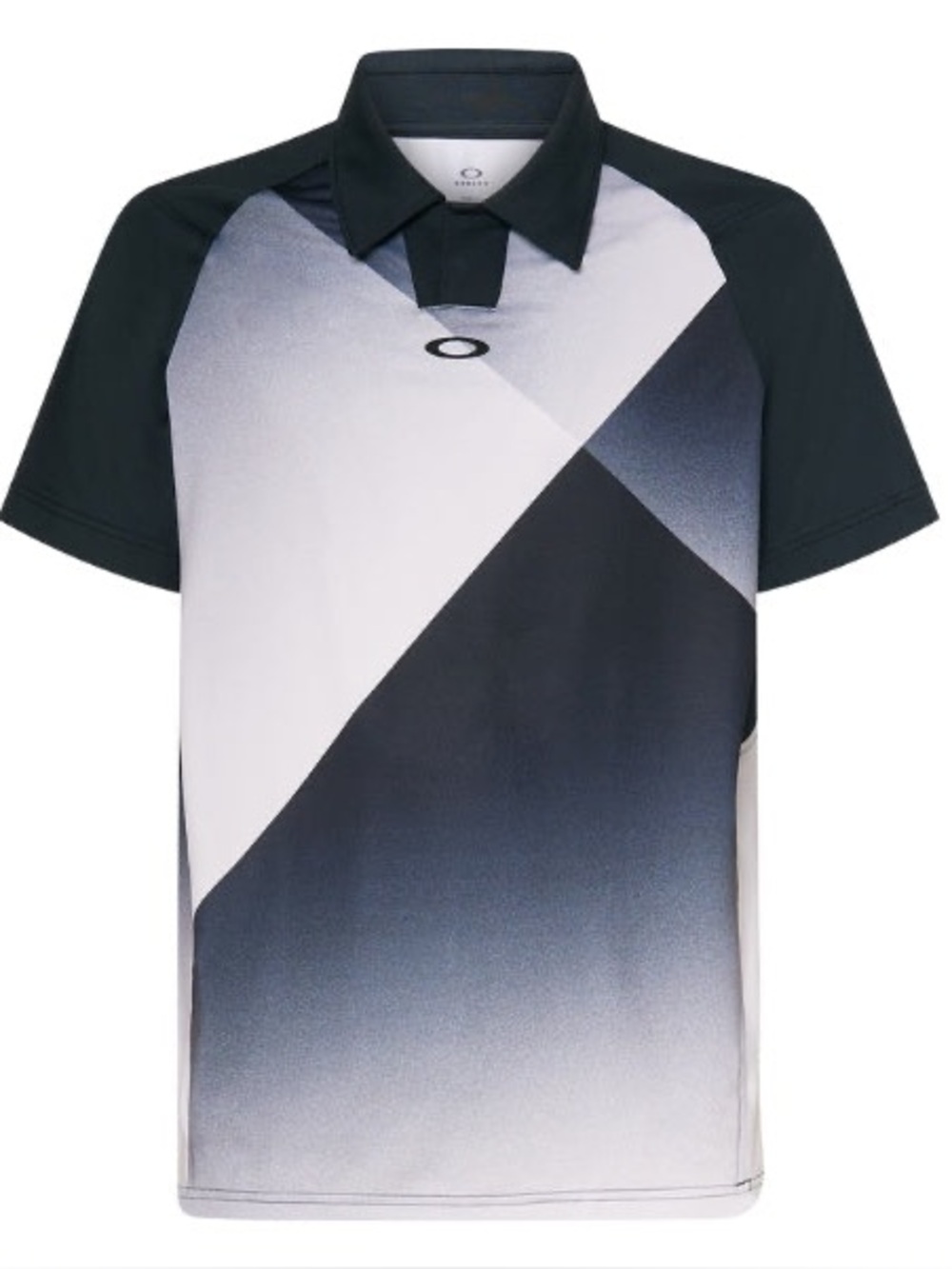Oakley Golf Polo HydroLix Geometric Black Gray Size L NWT